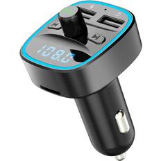 FM Transmitters Bakeey Bluetooth 5.0 FM Transmitter Car Kit QC3.0