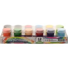 Acrylic Paint 12 x 20 ml Solid Colors