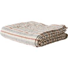 Cotton - Grey Bedspreads Tell Me More Malva 180x260 cm Gray-Rust Red Bedspread Red, Grey, White (260x)