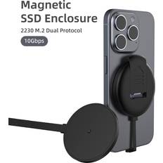 Nordic Magnetisk NVMe SATA 2230 SSD Eksternt Kabinett USB-C 10 Gbps