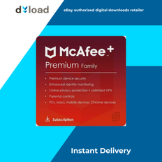 McAfee Premium Family 1 Year Unlimited Devices