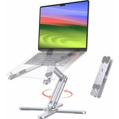 Höj- Och Sänkbart Laptopstativ Vridbart 360° Silver