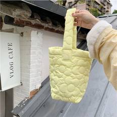 Polyester Bucket Bags SLOERT Delightful Chic And Floral Bucket Bag - Yellow