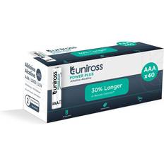 Uniross Power Plus AAA LR3 Standardbatterier 1100mAh 40 stk