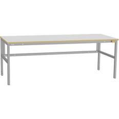 ESD-arbetsbord Lätt H 2000 x 800 mm grå matta