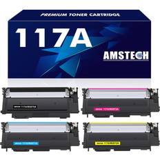 4-Pack Compatible 117A Toner Cartridge Replacement - Color Laser