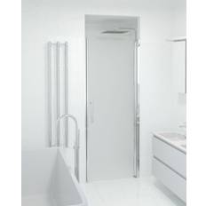 Bath Deluxe Duschdörrar Bath Deluxe Vänern Nischduschdörr Frostat Glas Krom Profil