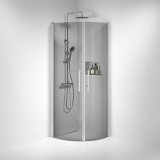 Bath Deluxe Brusere Bath Deluxe Vänern Duschhörn Rund Borstad Aluminiumprofil