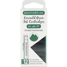 Green Ink Monteverde Ink Cartridge Standard - Emerald Green