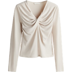 H&M Twist Detail Top - Light Beige