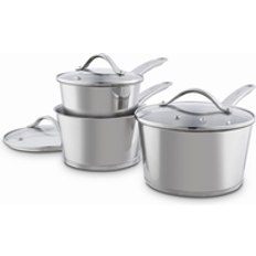 Stainless steel saucepan set Tower 3-Piece Saucepan Stainless Steel Cookware Set with lid 3 Parts