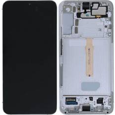 Galaxy S22 Plus Skärm LCD Display Original Vit Cream Blå