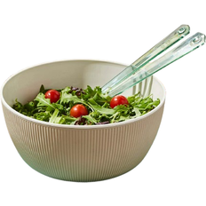 Elements Large Taupe Salad Bowl 23cm