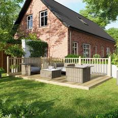 Decking Timber Power Sheds Powersheds Treated Timber Decking Kit 10ft x 18ft Light Brown