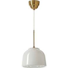 IKEA Mudderverk Taklampa Mässing Opalvit Glas Pendellampa ∅ 29cm