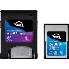Memory Cards & USB Flash Drives OWC Atlas Pro 240GB CFexpress 4.0 Type A Card VPG200 With A-B Adapter