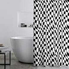 Black Shower Curtains Catherine Lansfield Checkerboard Shower Curtain Panel 180 cm x 180 cm