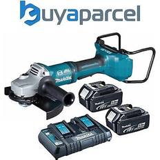 Grinders & Polishers Makita DGA900PT2 18v / 36v Cordless Brushless 230mm 9" Angle Grinder - 2 X 5.0ah