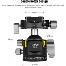 Andoer D-40 Pro Double Panoramic Head