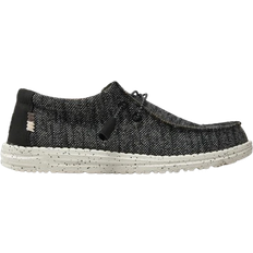 Hey Dude Men Low Shoes Hey Dude Men's Wally Sox Stitch Loafers - Black/White