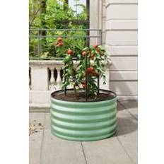 Pots, Plants & Cultivation Living and Home Round Galvanized Steel Plant Raised Garden Bed One Size