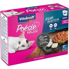 Vitakraft Poésie DéliSauce 6 x 85 g Pack Misto De Pescado