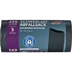 Städutrustning & Rengöringsmedel 240L Industrial-Grade Heavy-Duty Trash Bags 5-Pack