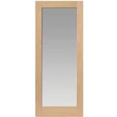 Doors Fuji Shaker Style Oak Internal With One Full Glazed Panel 35 x 1981 x 686mm Interior Door (x198.1cm)