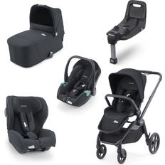 Recaro Pushchairs Recaro Celona 3-in-1 Travel System 6 Piece Bundle Prime Mat Black
