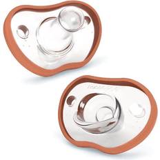 Flexy Napp Silikon 0-3 Mån 2-pack Terracotta