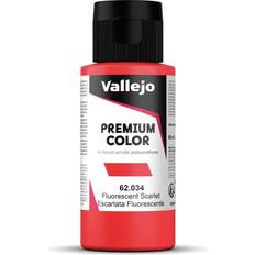 Airbrush färg Vallejo Premium Airbrush Color Scarlet Fluorescent 60ml