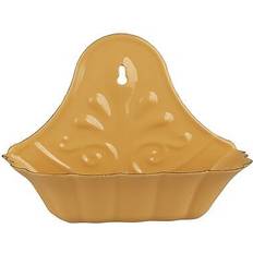 Ib Laursen Yellow Enamel Wall Hanging Soap Dish