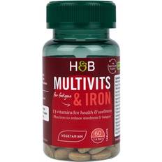 Holland & Barrett Multivitaminer og Jern 60 Tabletter