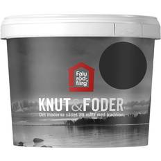 Falu Rödfärg Knut&Foder Svart 1L Träfasadsfärg Svart