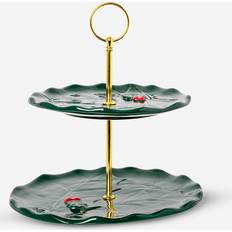 Ceramic Cake Stands Flying Tiger Copenhagen with Embossed Holly Pattern Cake Stand