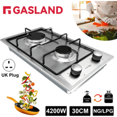 GasLand 30cm Gas Hob Built In Gas Cooktop 2 Burner Stove