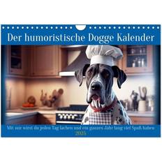 Der Humoristische Dogge Kalender 2025 DIN A4 quer