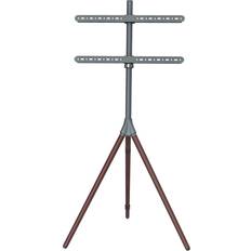 TV-Golvstativ 40-65" Mörkgrå/Mörkbrun