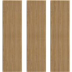 MonsterShop Acoustic Slat Wall Panels X 3 Oak