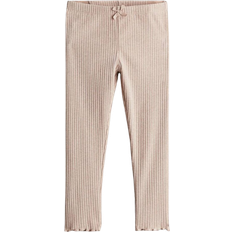 Rosa Byxor H&M Ribbed Cotton Jersey Leggings Pink 3T 2-3Y