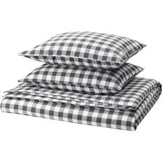 IKEA Ektandvinge 2 Örngott 240 x 220/50 x 60 cm Påslakan Vit, Grå (220x240cm)