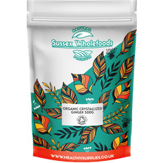 Sussex Wholefoods Organic Crystallised Ginger 250g-20kg 500g