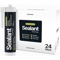 Hybrid Polymer Sealant Adhesive Waterproof Anti Mould Shower Bath 24 Pack Clear