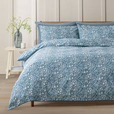 Argos Home Cotton Ditsy Floral Bedding Set - King Size Bed Linen Blue
