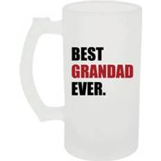 Red Beer Glasses 60 Second Makeover Frosted Stein Best Grandad Ever Red One Size Beer Glass