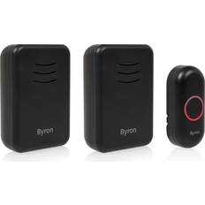 Byron DBY-22354BS Black Wireless Doorbell Kit