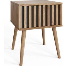 GFW Rowan Oak Louvered Side Oak Small Table