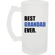 Blue Beer Glasses 60 Second Makeover Frosted Stein Best Grandad Ever Blue One Size Beer Glass