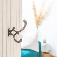 Gold Coat Hooks Hammer And Tongs Ornamental Hat & 30mm x 130mm Brass Gold Coat Hook
