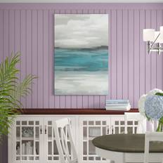 Blue Elephant Storm Front I Painting Print Wrapped Canvas 122cm H x 81cm W Framed Art